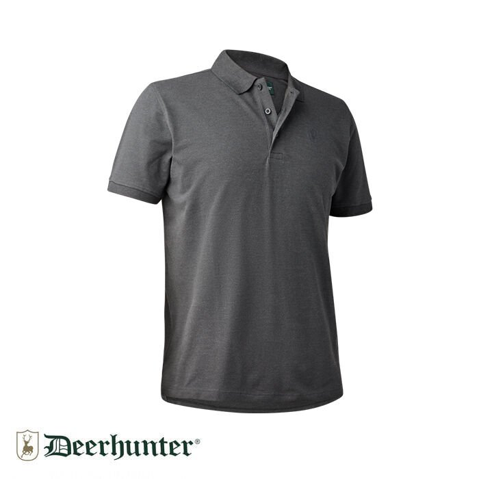 DEERHUNTER Harris Polo Yaka Gri Tişört