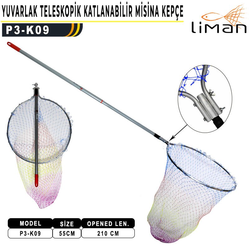 Liman Katlanır Yuvarlak 55*210cm (Renkli Misina) K-09