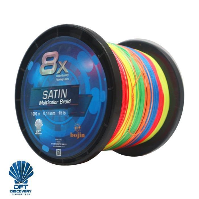 DFT Bojin 8X Satin M.Color İp Misina  0.14mm 1000m