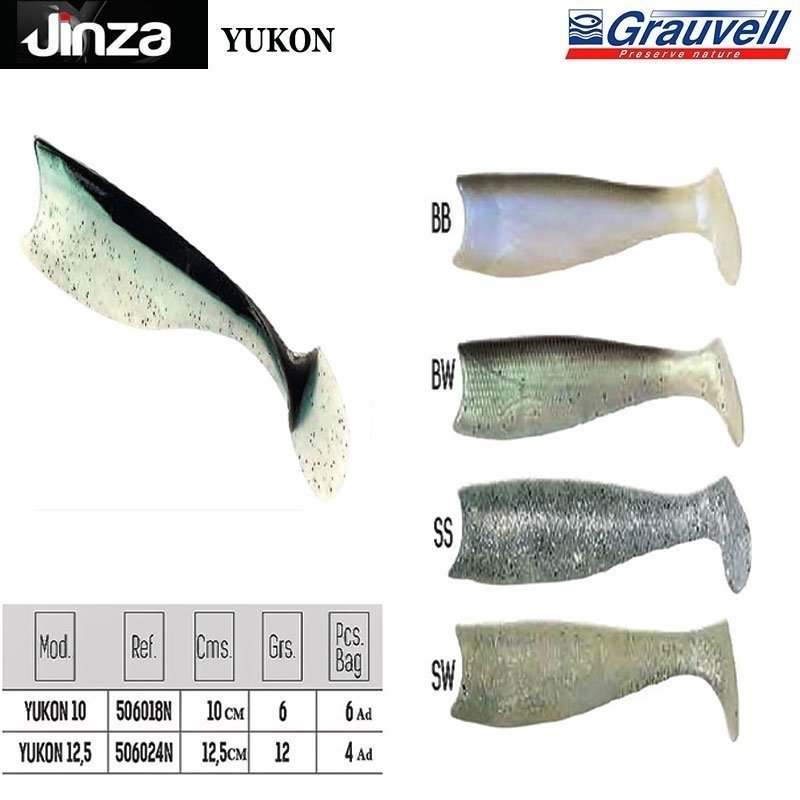 Jinza Hawk Yukon 125 mm 12 gr Silikon Balık 4 Adet