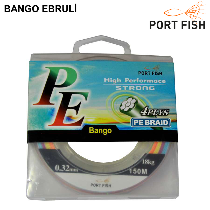 Portfish Bango 4 Kat İp Misina 150 mt Ebruli