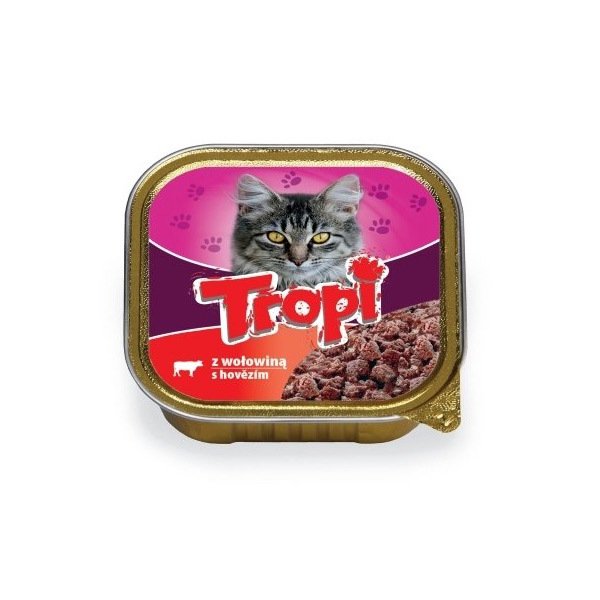 Tropi Kedi Konserve Delux Beef Pate 100 Gr (10'lu)