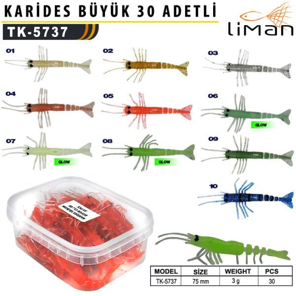 Liman Karides Silikon Büyük 30 adetli