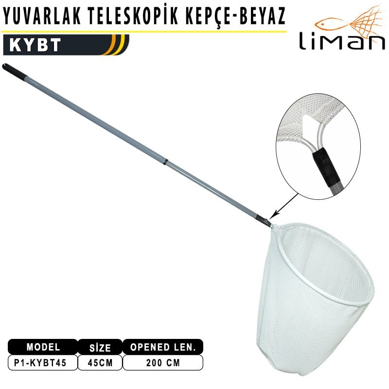 Liman Yuvarlak Teleskopik Teke Kepçe 45 lik - 200 CM