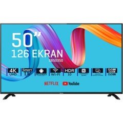 Saba SB50350 50'' 127 Ekran Uydu Alıcılı 4K Android Smart LED Tv