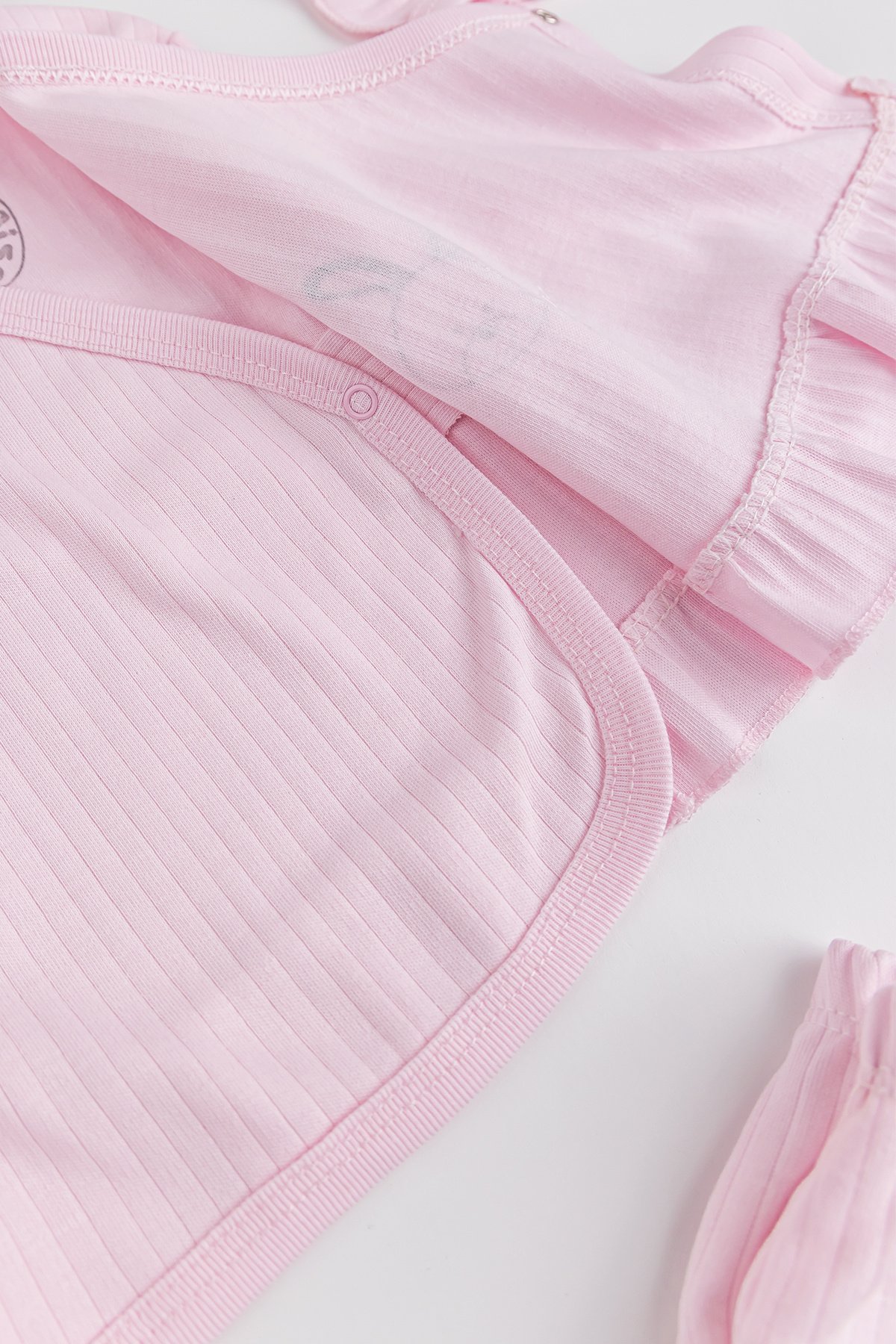 Tavşan Figürlü Pamuklu 5 Parça Kız Bebek Hastane Çıkışı Bebek Takımı