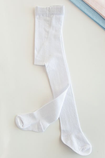 Babymod Penye Beyaz Bebek Külotlu Çorap