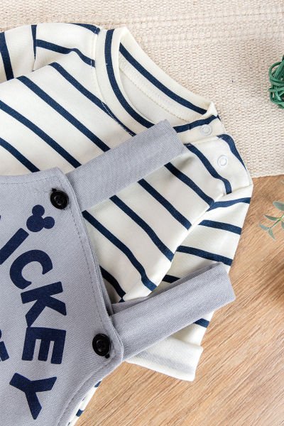 Erkek Bebek Tulum Salopet Takım 2'li