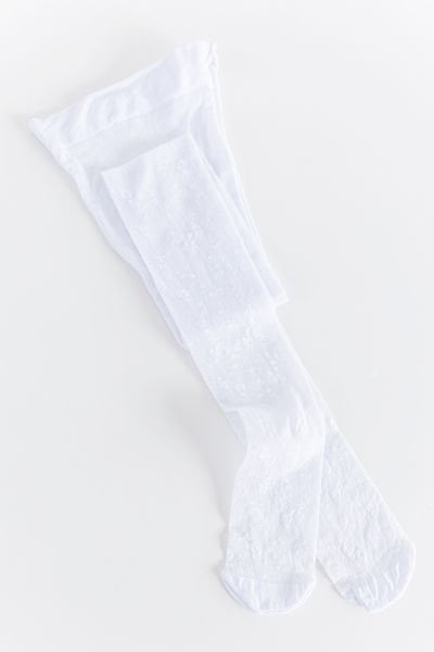 Gül Desenli Kız Çocuk Mus Külotlu Çorap