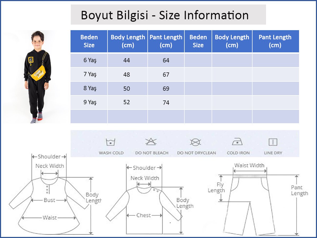Çanta Detaylı Kapüşonlu Erkek Çocuk Eşofman Takımı