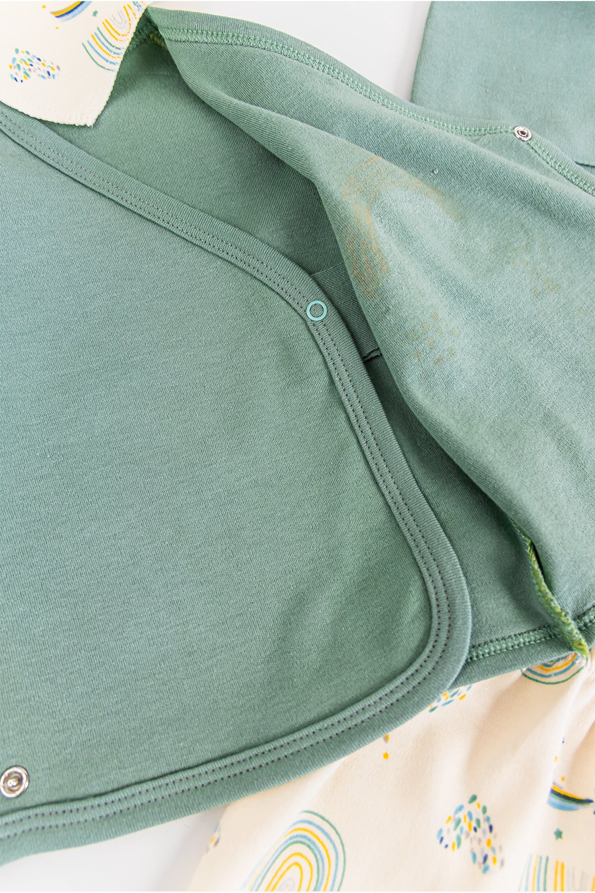 Gökkuşağı Temalı 5 Parça Kız/Erkek Bebek Hastane Çıkışı Bebek Takımı