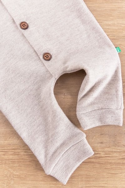 Arma Detaylı Önden Düğmeli Erkek Bebek Tulum