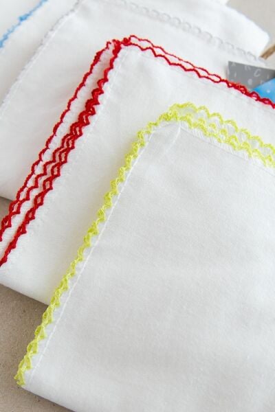 Organik Pamuk Bebek Ağız Silme Mendili 10 Lu Bebek Mendil