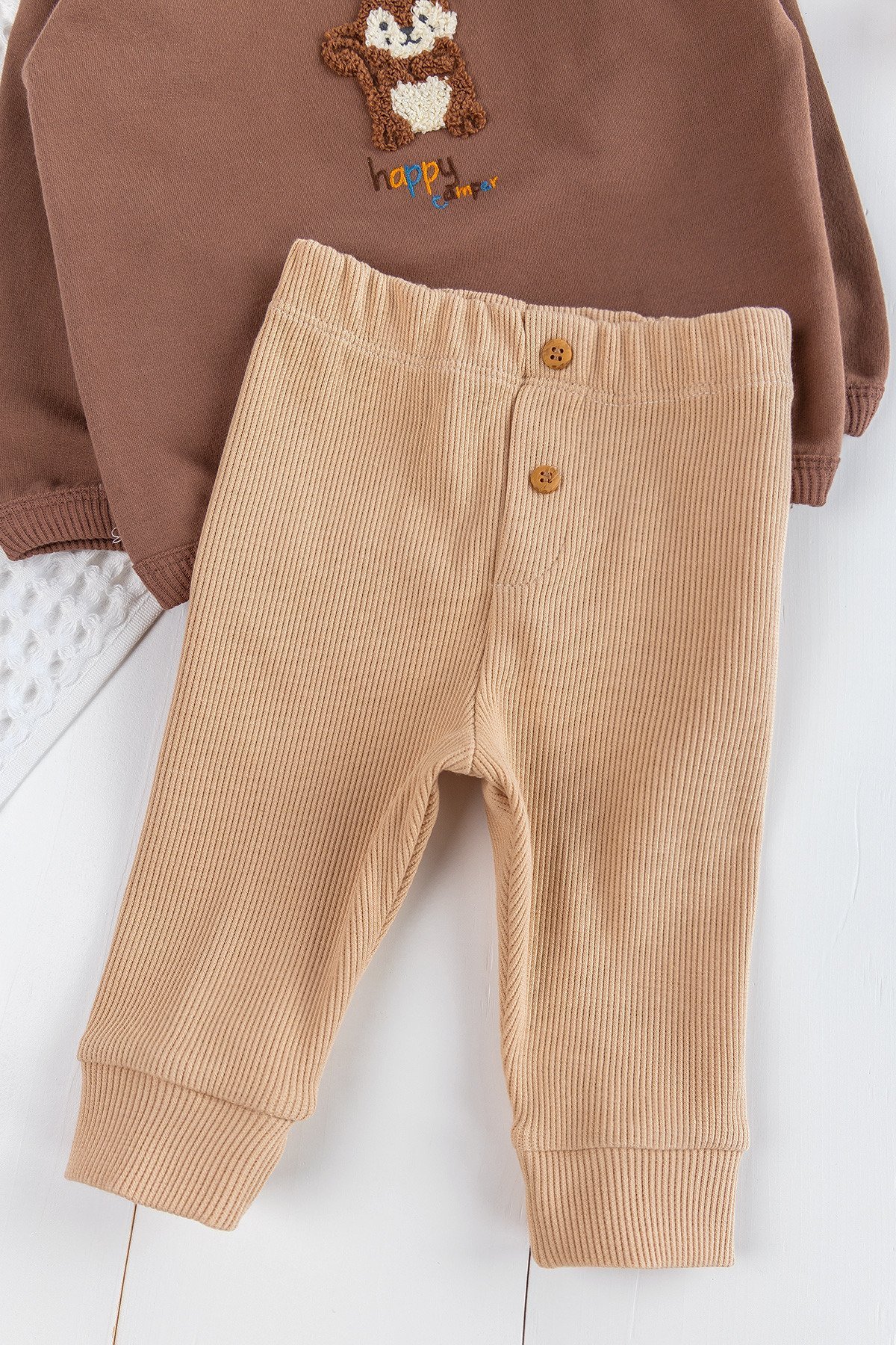 Figürlü 2'li Erkek Bebek Takım Alt Üst Bebek Takımı