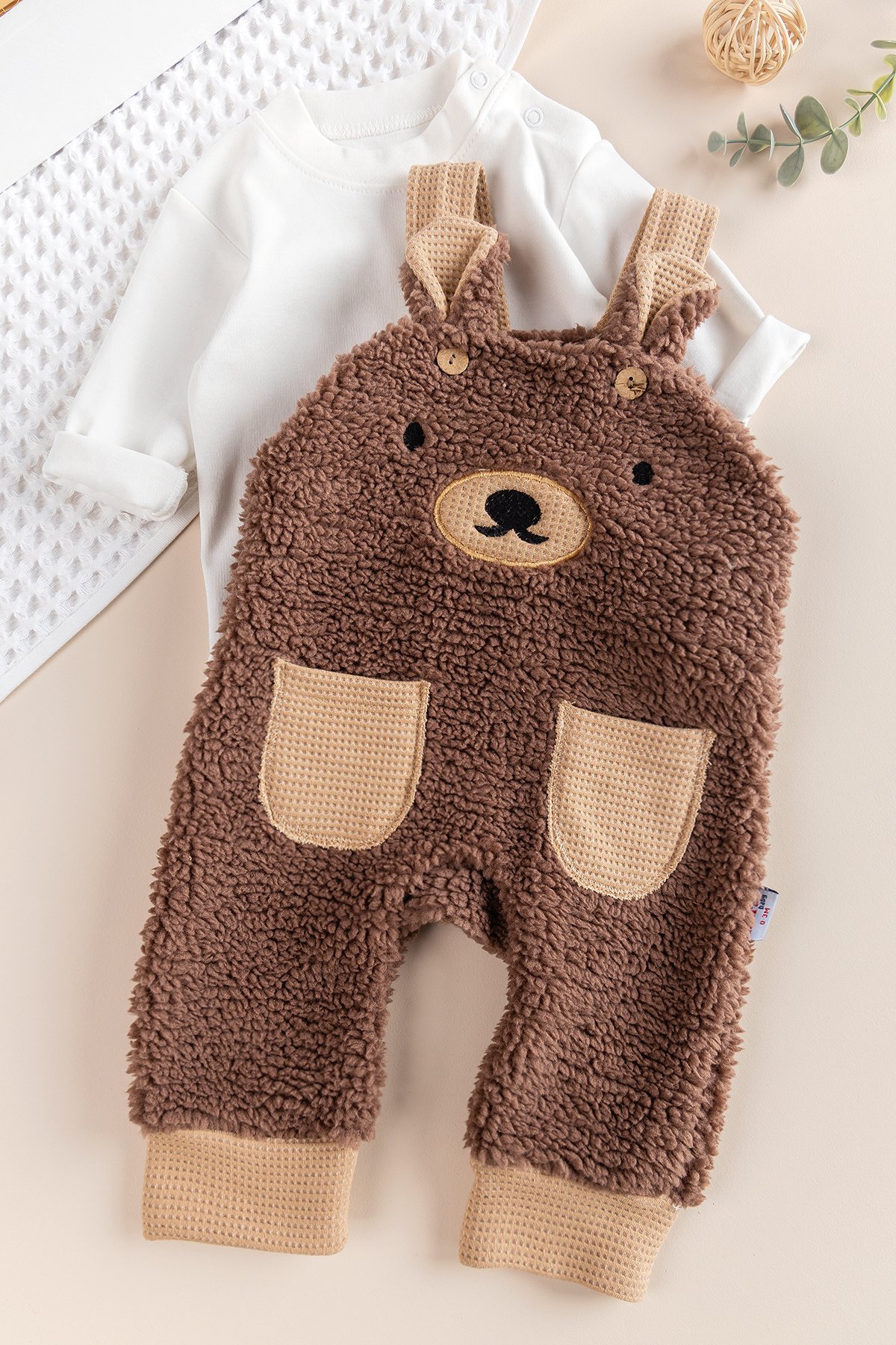 Velsoft Kışlık Erkek Bebek Tulum Salopet Takım