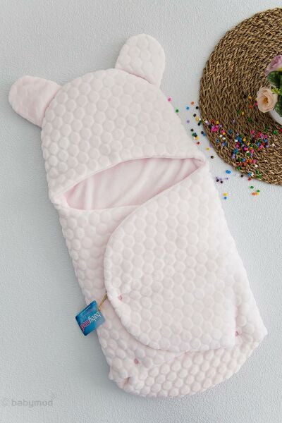 Kabartmalı Velboa Kız Bebek Kundak