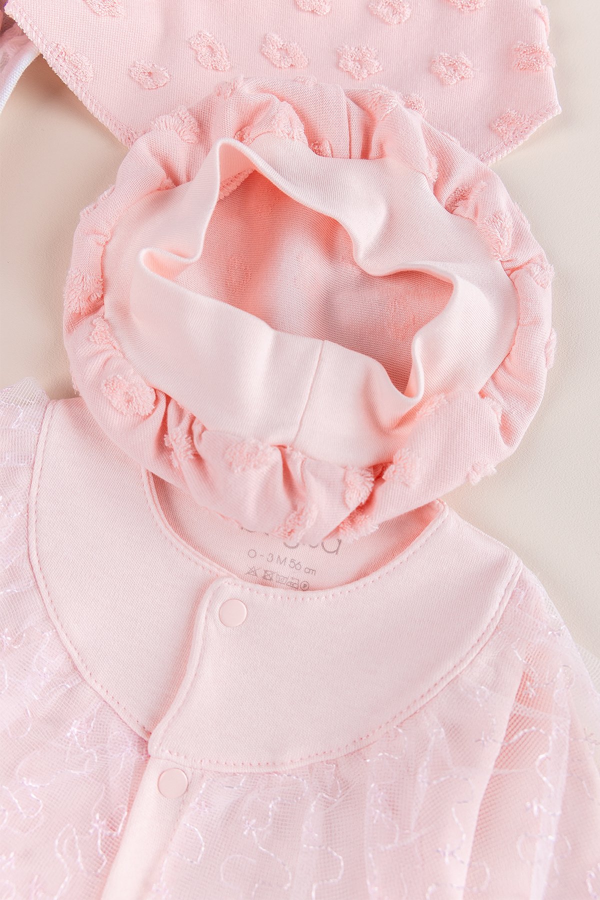 Güpürlü 8'li Kız bebek Hastane Çıkışı Bebek Takımı