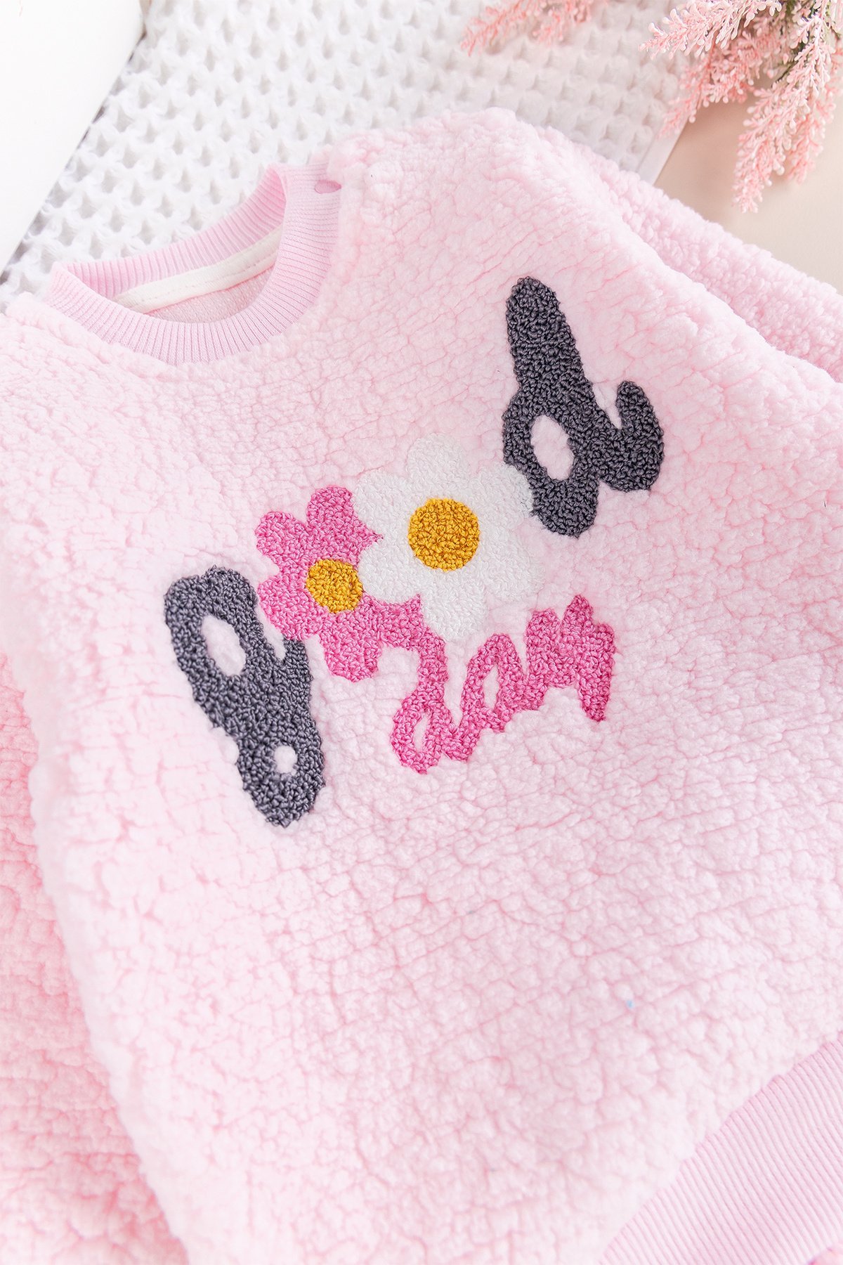 Welsoft Kışlık Kız Bebek Takım 2li Pembe Takım