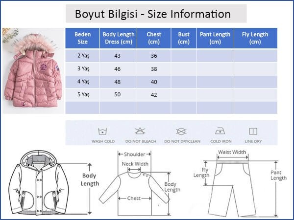 Arma Detaylı Kapüşonlu İçi Welsoft Kız Çocuk Şişme Mont