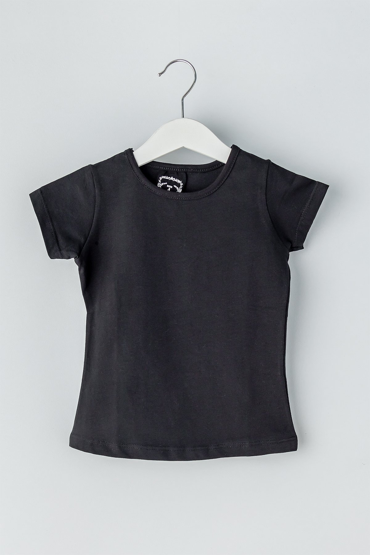 Kısa Kollu Çocuk Body Düz Renk Çocuk Tişört