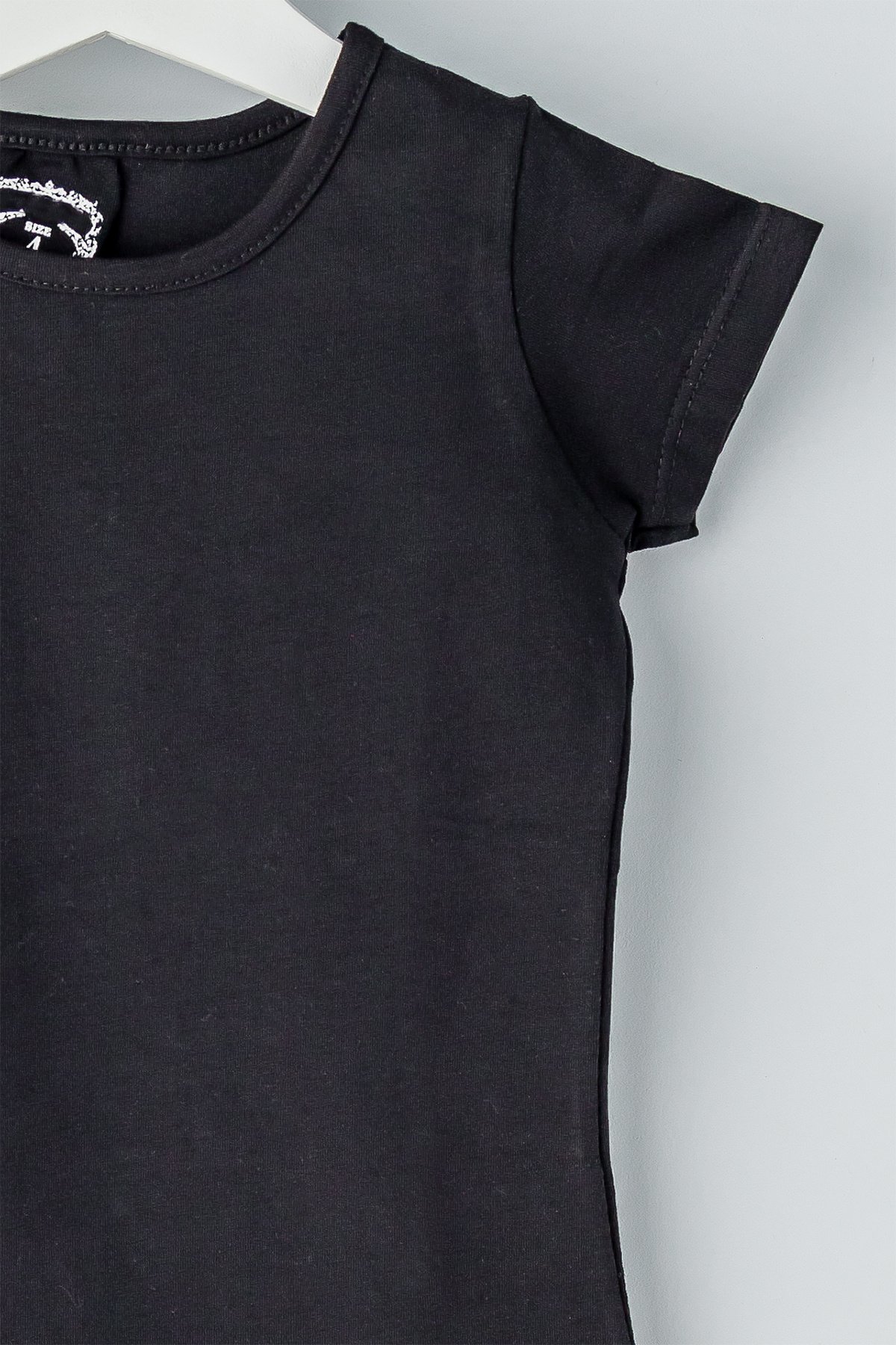 Kısa Kollu Çocuk Body Düz Renk Çocuk Tişört