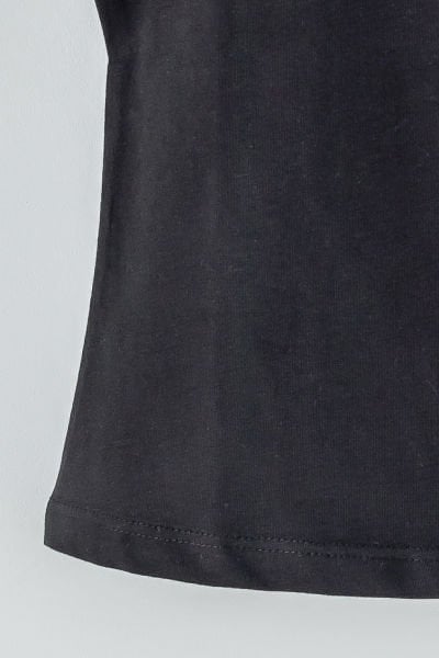 Kısa Kollu Çocuk Body Düz Renk Çocuk Tişört