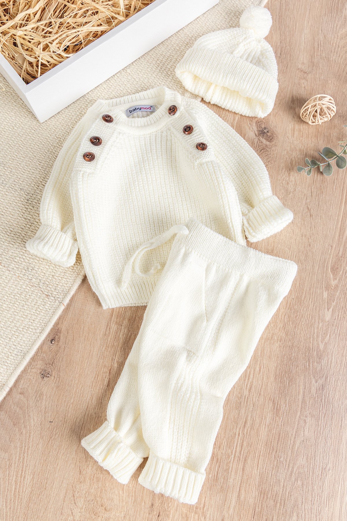 Bereli Triko Kışlık Erkek Bebek Takım