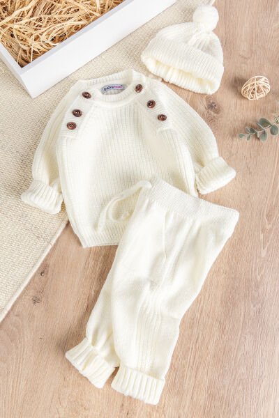 Bereli Triko Kışlık Erkek Bebek Takım