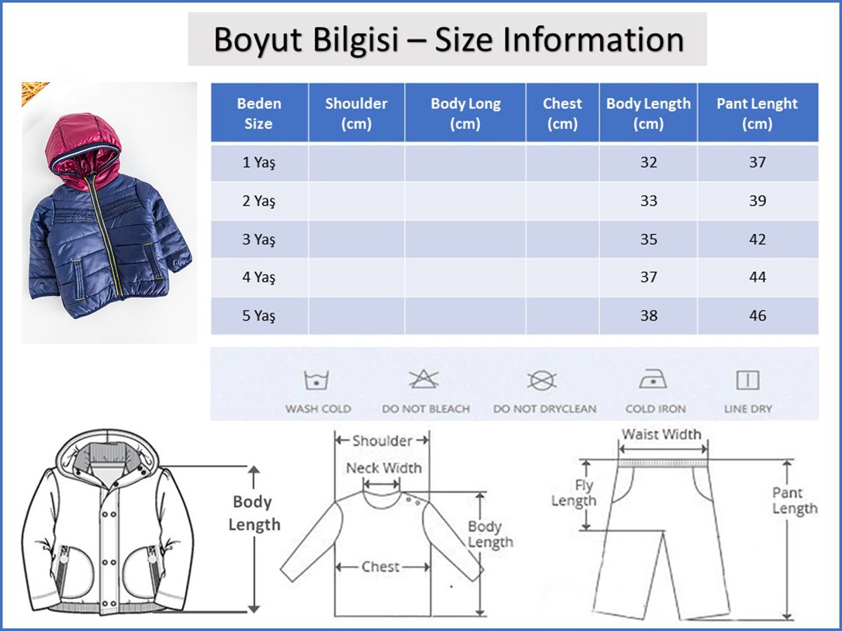 Kapüşonlu İçi Peluş Astarlı Erkek Çocuk Mont