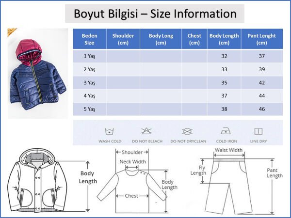 Kapüşonlu İçi Peluş Astarlı Erkek Çocuk Mont