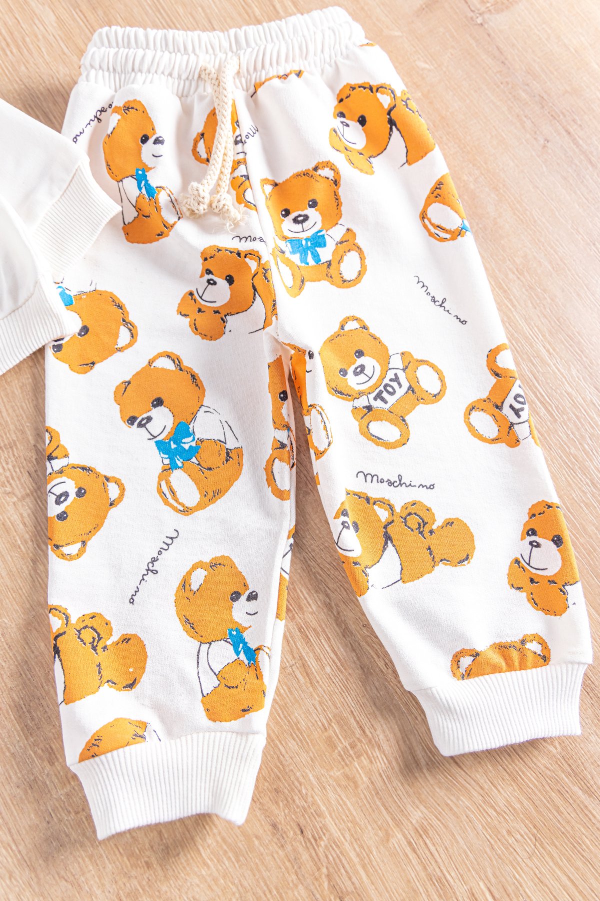 Ayıcık Figürlü 2'li Erkek Bebek Takım