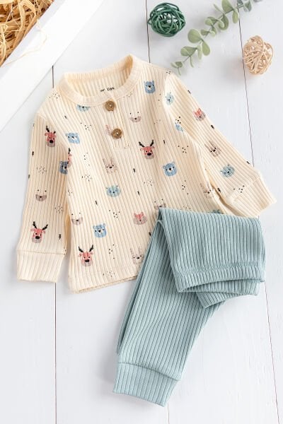 Figürlü 2'li Erkek Bebek Takım
