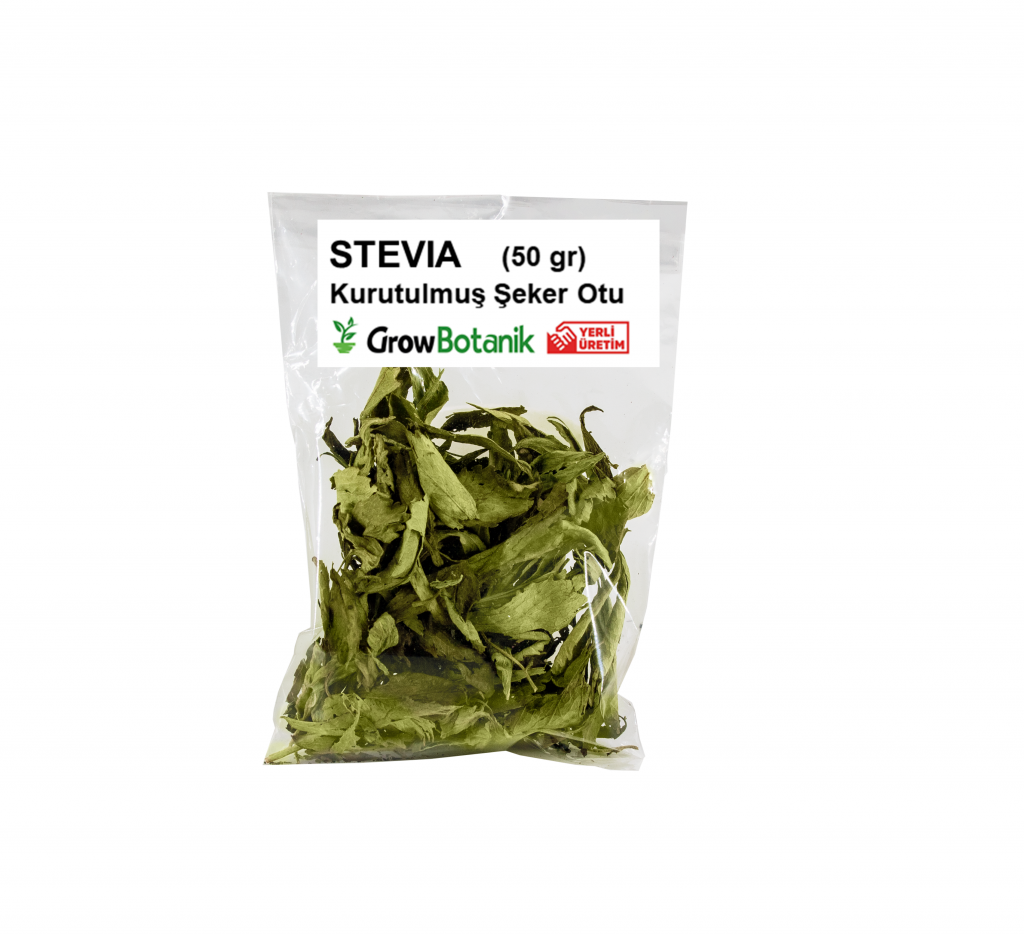 Kurutulmuş Stevia Yaprağı Şeker Otu Yerli Üretim (50gr)