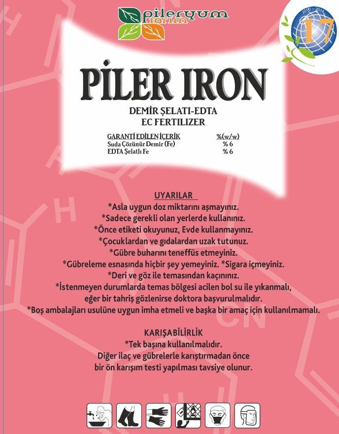 Piler İron Demir Şelatlı -EDTA 1 Kg