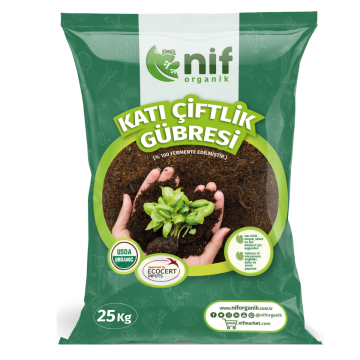 Nif Organik Katı Çiftlik Gübresi 25 Kg