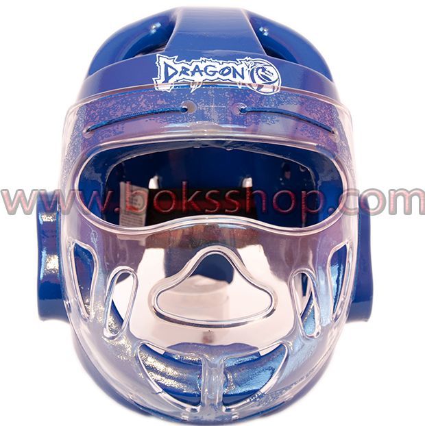 Taekwondo Maskeli Kask - Mavi Small (S)