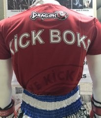 Kick Boks Tişört - Kırmızı
