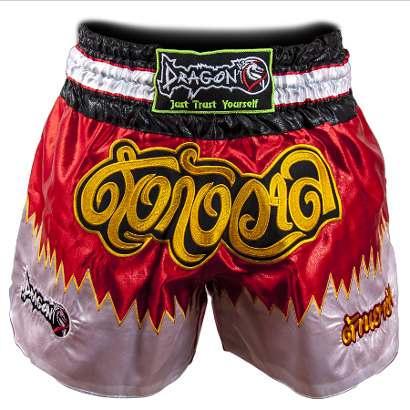 Flame Muay Thai Şort - Kırmızı