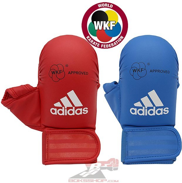 Adidas Karate Eldiveni - WKF Mavi - Small (S)