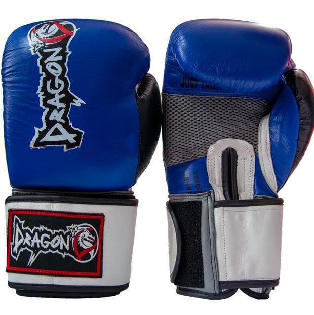 Grand Deri Boks Eldiveni - Mavi