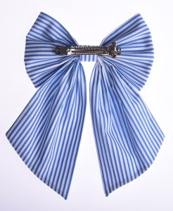 Mavi Çizgili Sailor Bow Toka