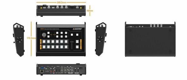 AVMatrix VS0601U Mini 6CH SDI/HDMI Canlı Yayın Switcher