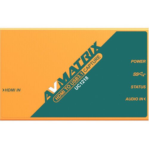 AVMatrix UC1218 HDMI to USB3.1 Type C Video Capture