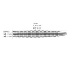 Harrows Shard %90 Tungsten Dart Oku