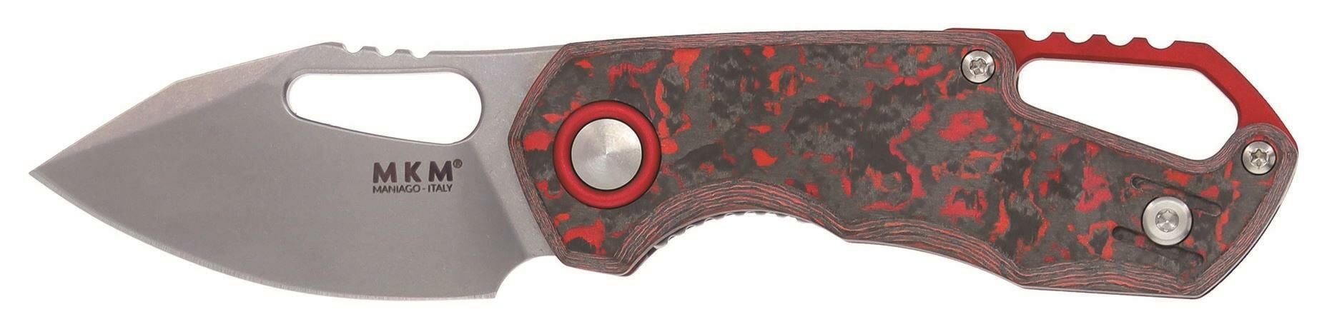 MKM Isonzo M390 Clip Point Lava Flow Çakı