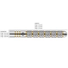 Harrows Anniversary Boxer Parallel %90 Tungsten Dart Oku