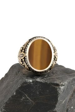 Kaplangözü Taşlı Gümüş Erkek Yüzük