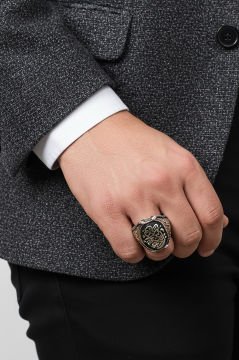 Pençe Model Bu da Geçer Yahu Gümüş Yüzük