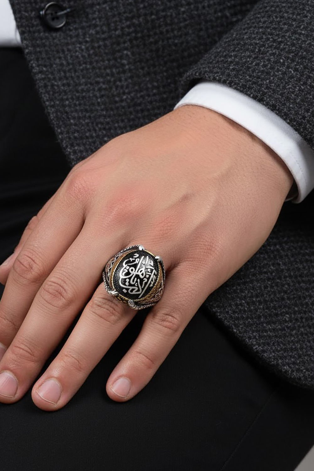 Pençe Model Edep Yahu Gümüş Yüzük