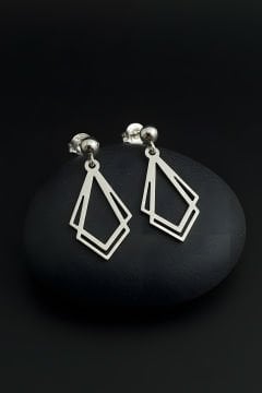 Diamond Model Gümüş Küpe